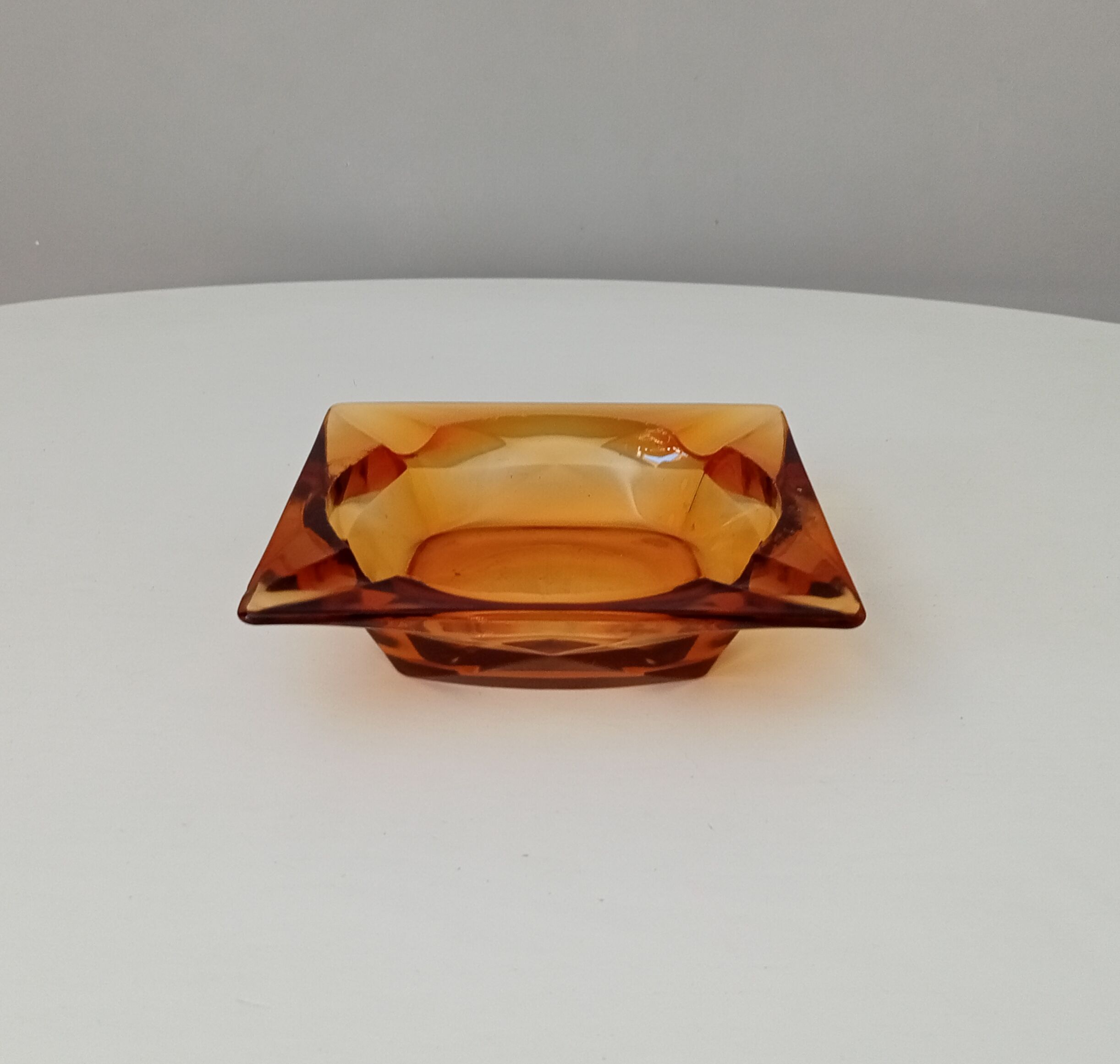 Vintage amber ashtray