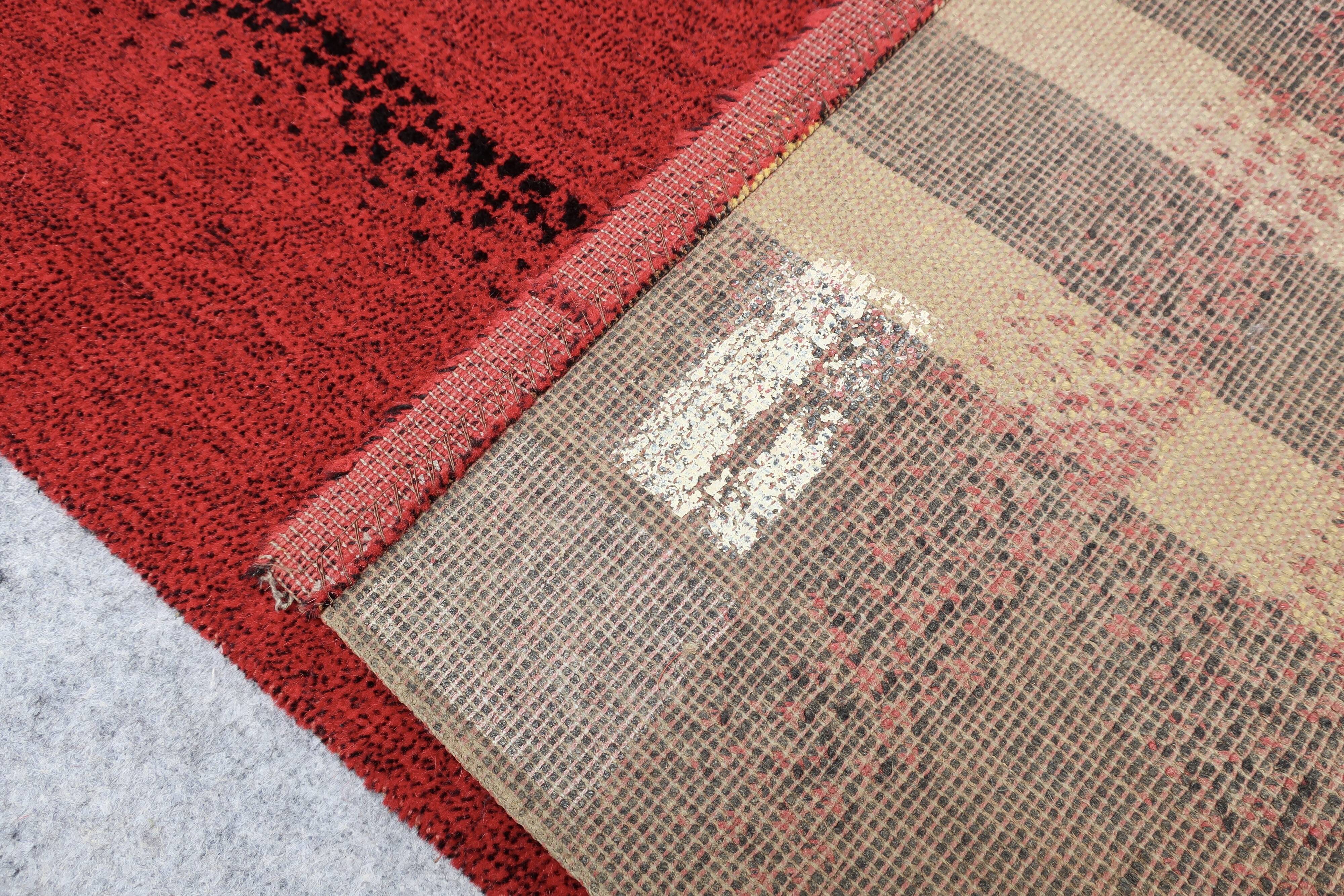 Rare vintage "reconstruction" rug, 1950s