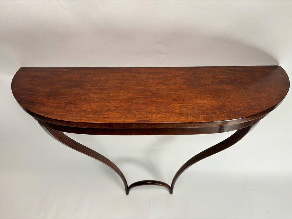 Mid-Century Wooden Hanging Console attributed to Carlo Enrico Rava, Italy, 1940s