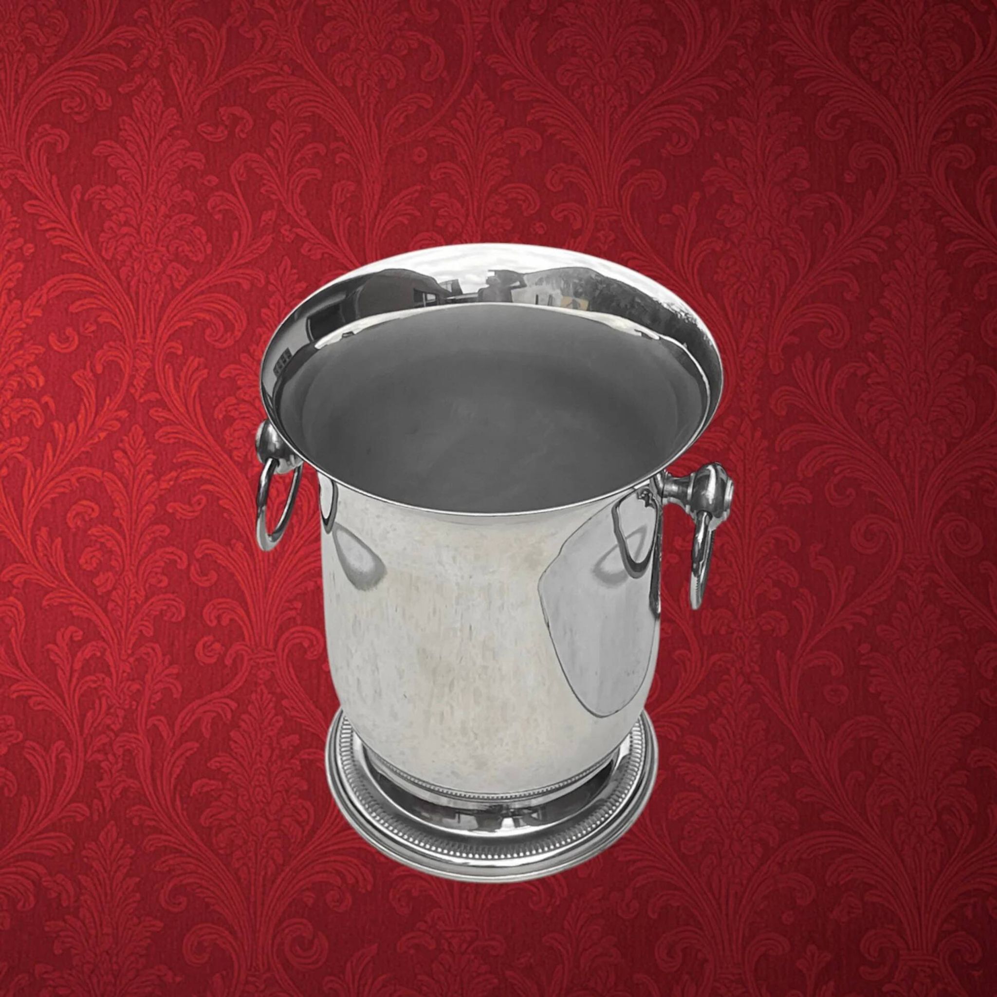 Jean Couzon Président stainless steel champagne bucket 18/10 with original documents – 1970s