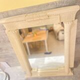 Egyptian style stone wall mirror with lighting