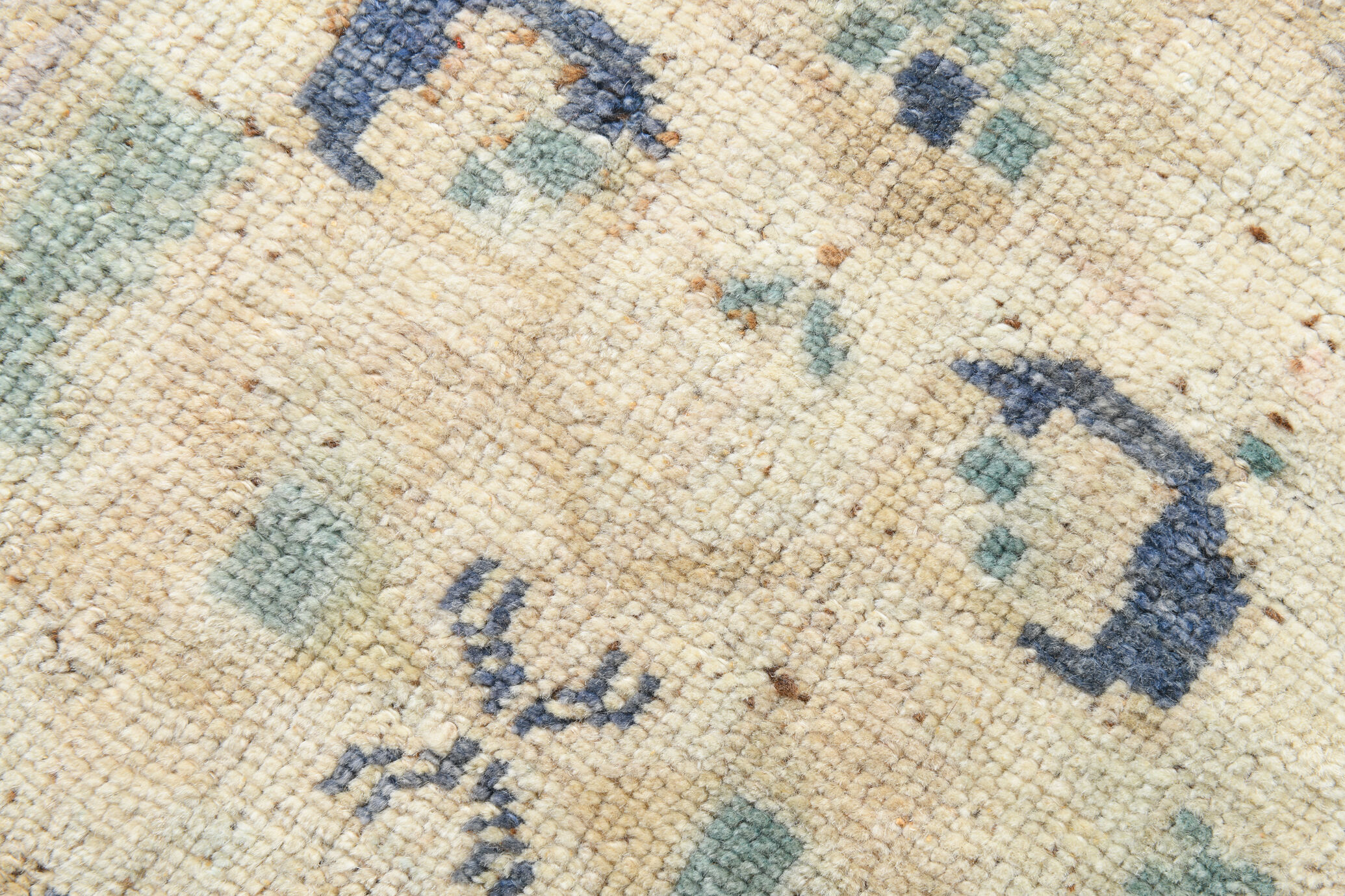 1X2 Blue vintage door mat rug, 1x2 Blue door mat rug, 2.7x1.5 Ft