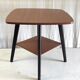 Modernist side table in wood, mid-20th century.
