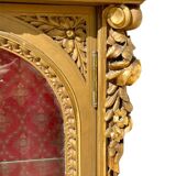 Louis XVI Style Gilded Wood Display Case