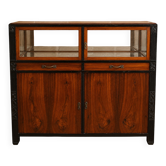 Display cabinet / support library from the Art Deco period in rosewood and wood.