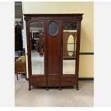 Antique wardrobe, linen cupboard - Art Nouveau