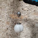 Art Deco chrome pendant light from the 1950s