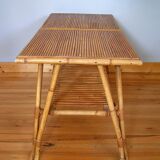 Rectangular rattan coffee table