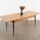 Oak folding table, Italian design, 1980s, manufacture: Italy