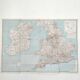 Vintage map of Great Britain 1972