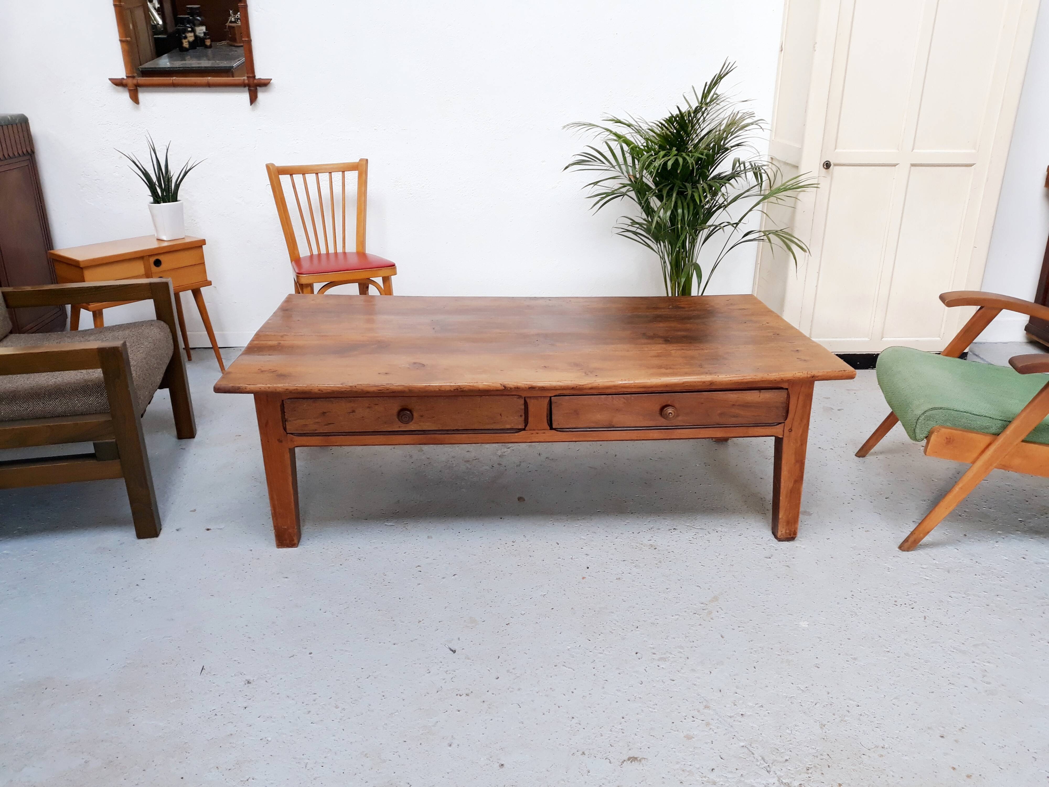 Vintage wood farm table