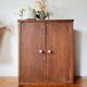 Vintage wooden medicine cabinet from the 1950s.