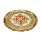 Florentine wooden tray painted with the hand of circular shape