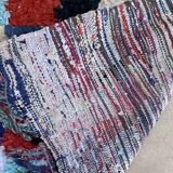Moroccan carpet Boucherouite colored - 120 x 216 cm