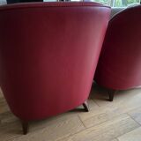 Roche Bobois Club Chairs Full Grain Leather