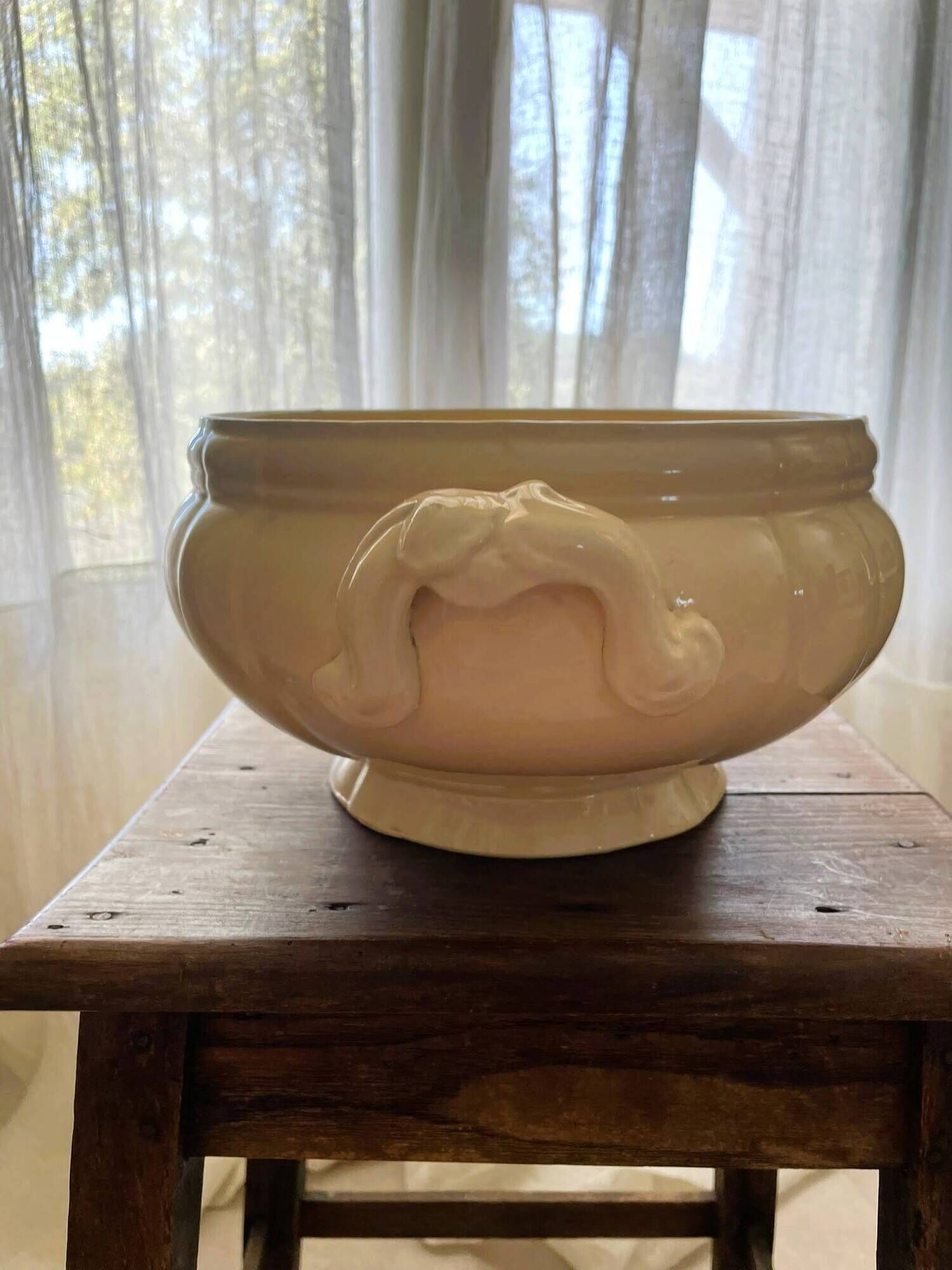 Vintage Sarreguemines soup tureen