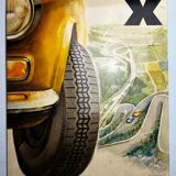 XXL metal plate - Michelin X - Fiat 124 - 1970 - Car