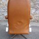 Long leather chair natural  1970