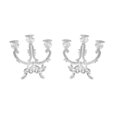 Pair of Murano blown glass chandeliers
