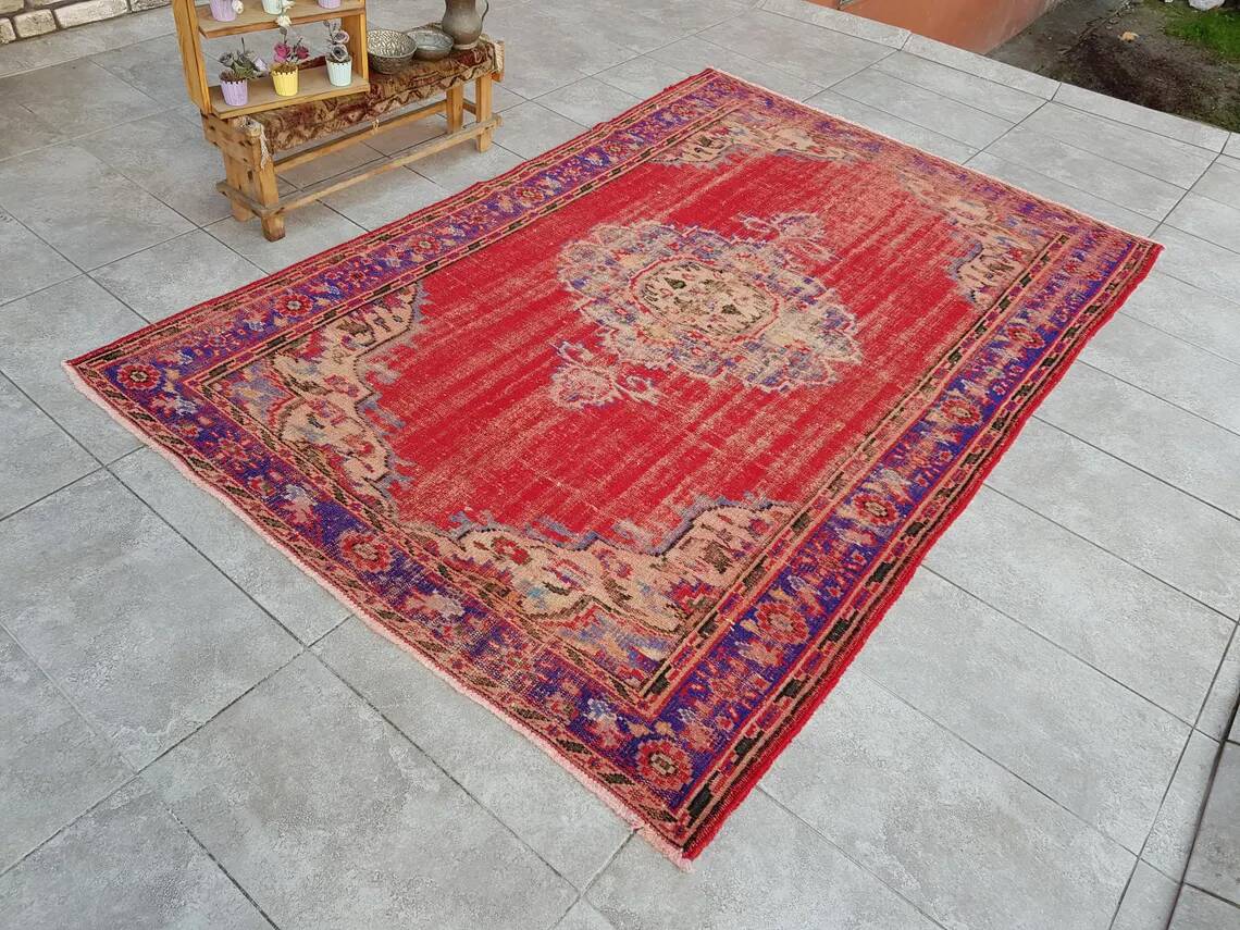 Decorative Oushak Floral Carpet sku 2330