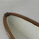 Oval gold mirror with faceted edge, 1950s