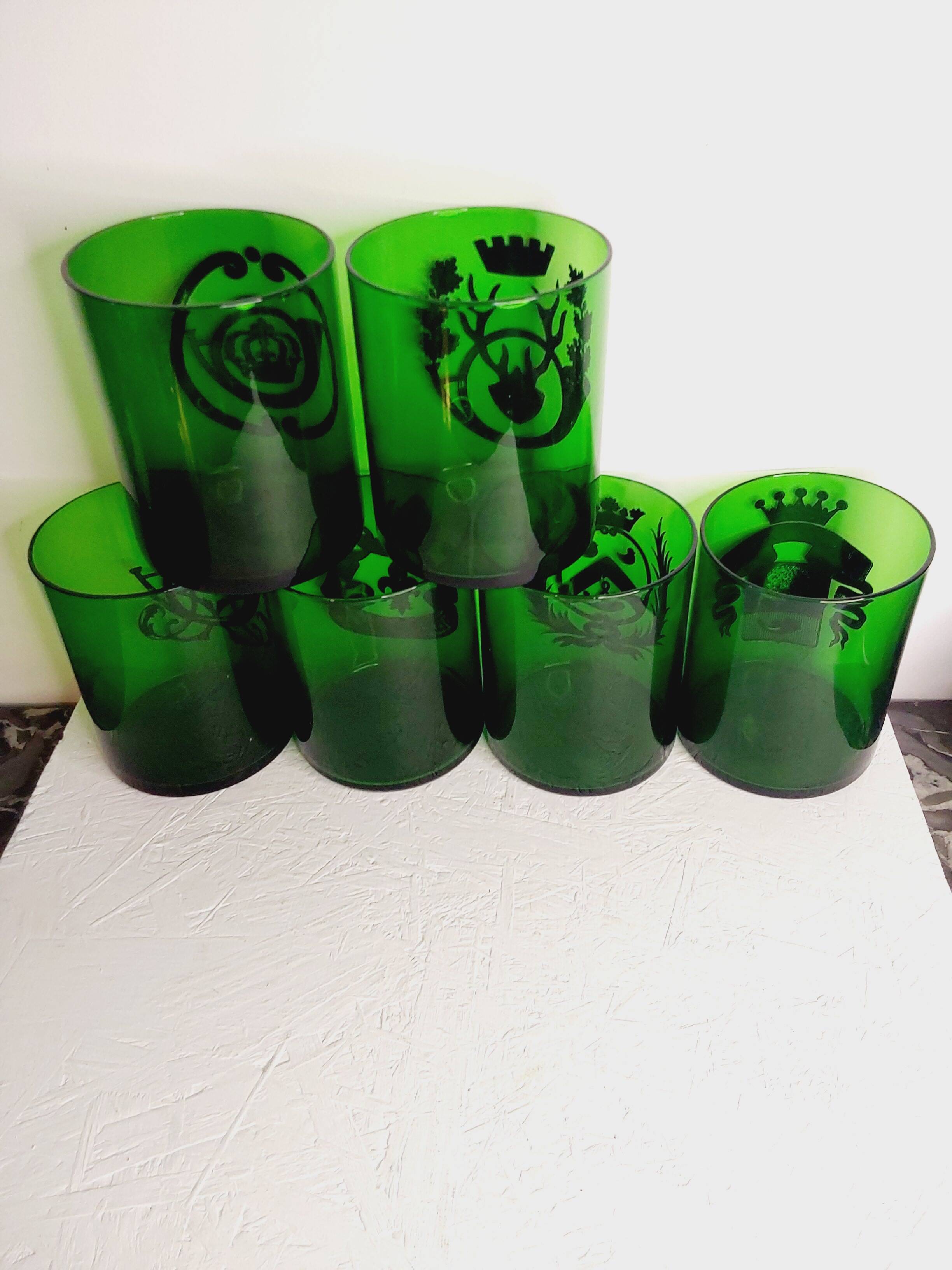 6 coat of arms glasses