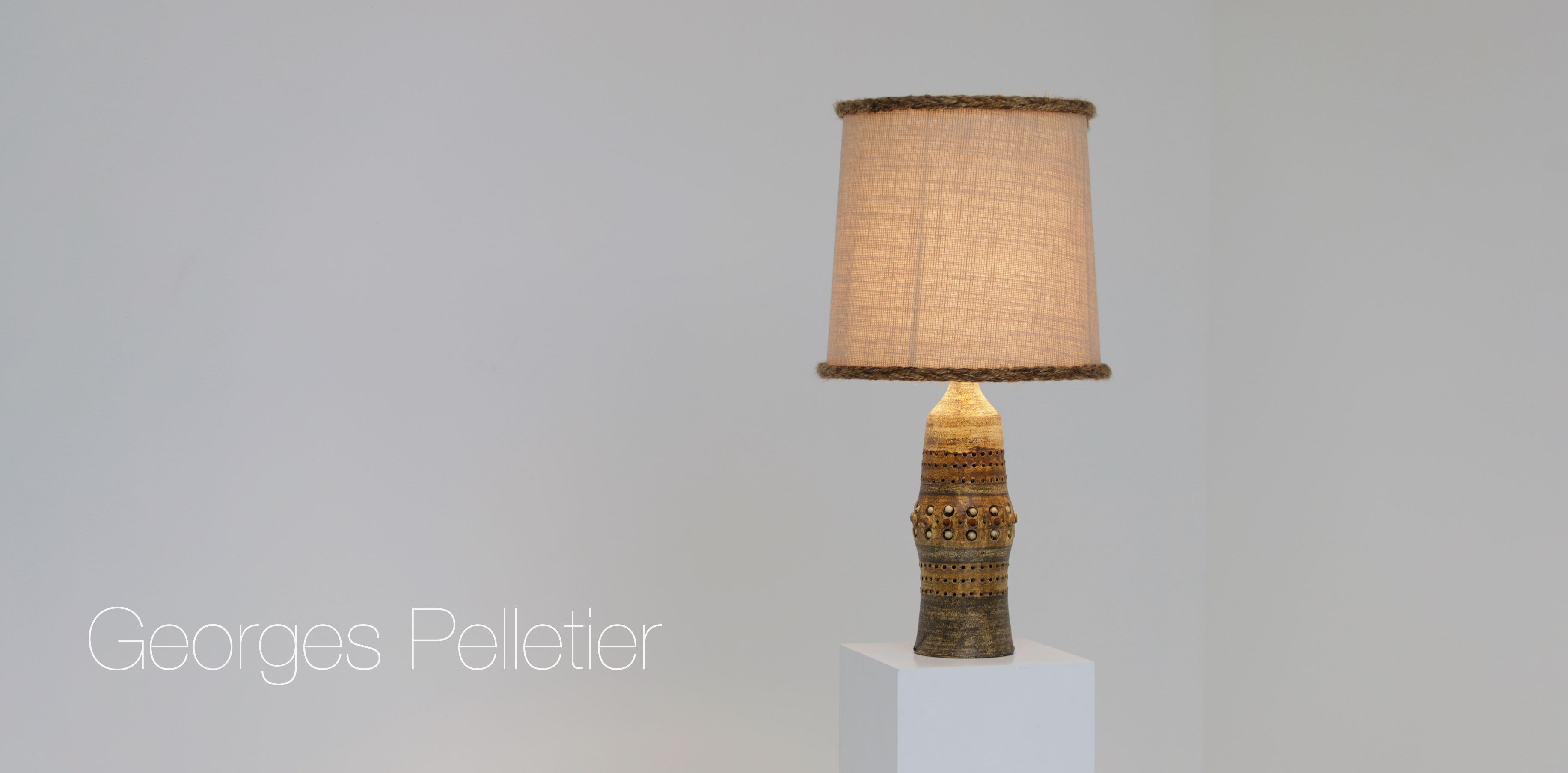 Lampe de table en céramique Georges Pelletier