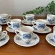 Antique coffee service in Sarreguemines earthenware.