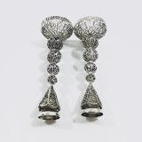 Pair of silver candle holders