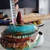 Vallauris vase in glazed ceramic