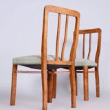 Restored ArtDeco Seating Set, Beech, Maple Root Veneer, Czechia, 1930s