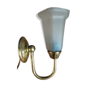 Tulip wall lamp Glass paste support vintage vintage brass metal old dp 0222f076