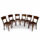 Set of six Authentic antique bentwood chairs, Antonio Volpe
