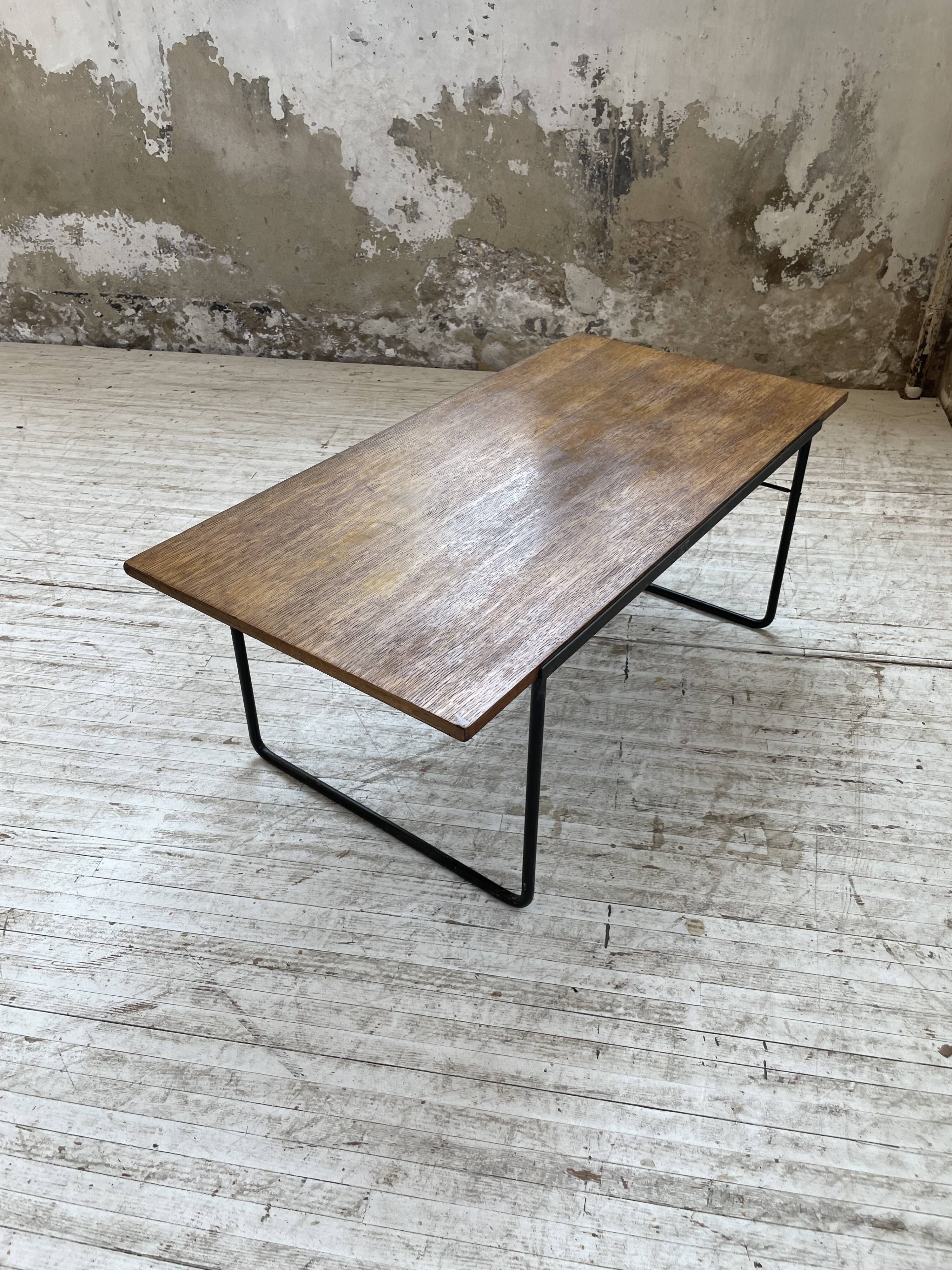 50s modernist oak coffee table
