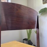 Bureau et sa chaise scandinave palissandre