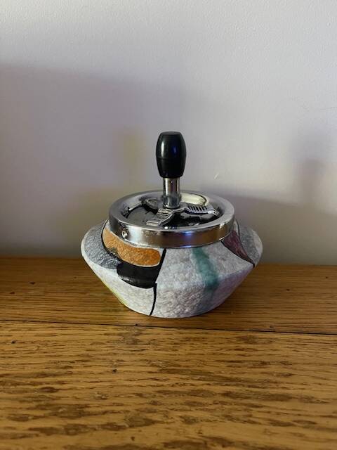 Old ceramic ashtray from the 70s.