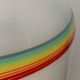 Lampe en verre Vetri Murano rainbow arc en ciel 1970