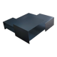 Table basse living divani b2 metal gris