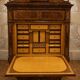 Spectaculaire secrétaire "Tulipe" à abattant richement marqueté