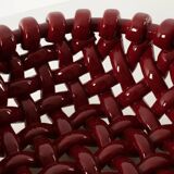 Jérôme Massier, woven ceramic fruit bowl for Vallauris, France.