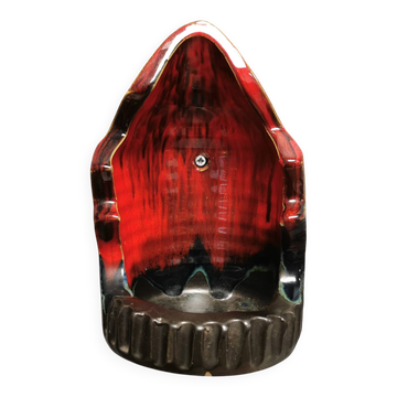 Wall-mounted candle holder for block candles. Ernst Faxe Denmark 1960s