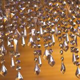 Minimalist glass fringe ceiling light