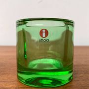 Lime Kivi Votive Candle Holder Marimekko by Heikki Orvola for Iittala, set of 2