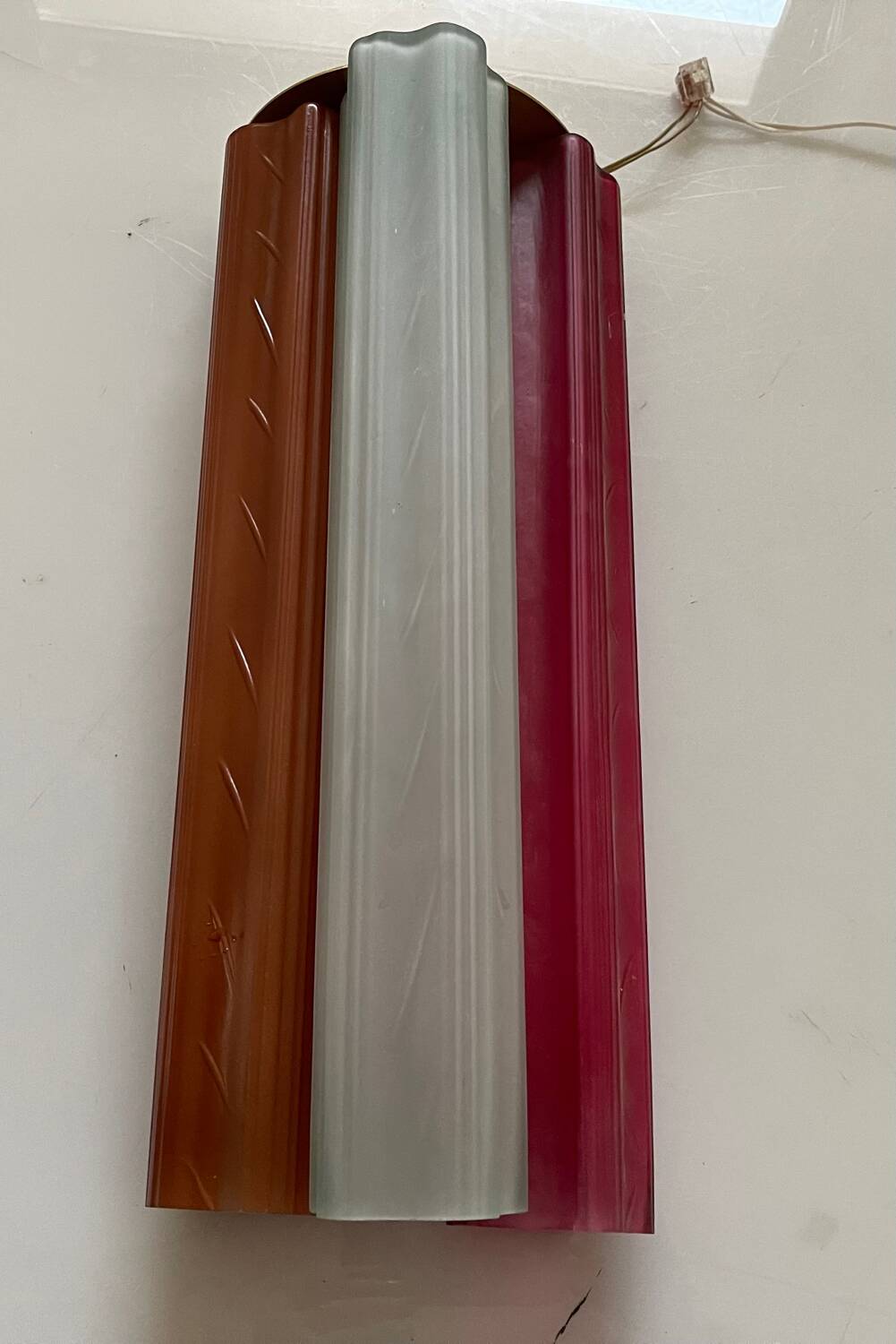 Multicolored Glass Tronchi Sconces Set of 2 1970’s