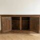 Low sideboard buffet in rustic solid oak