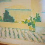 superb lithograph by Roger Muhl Landscape II signed and framed