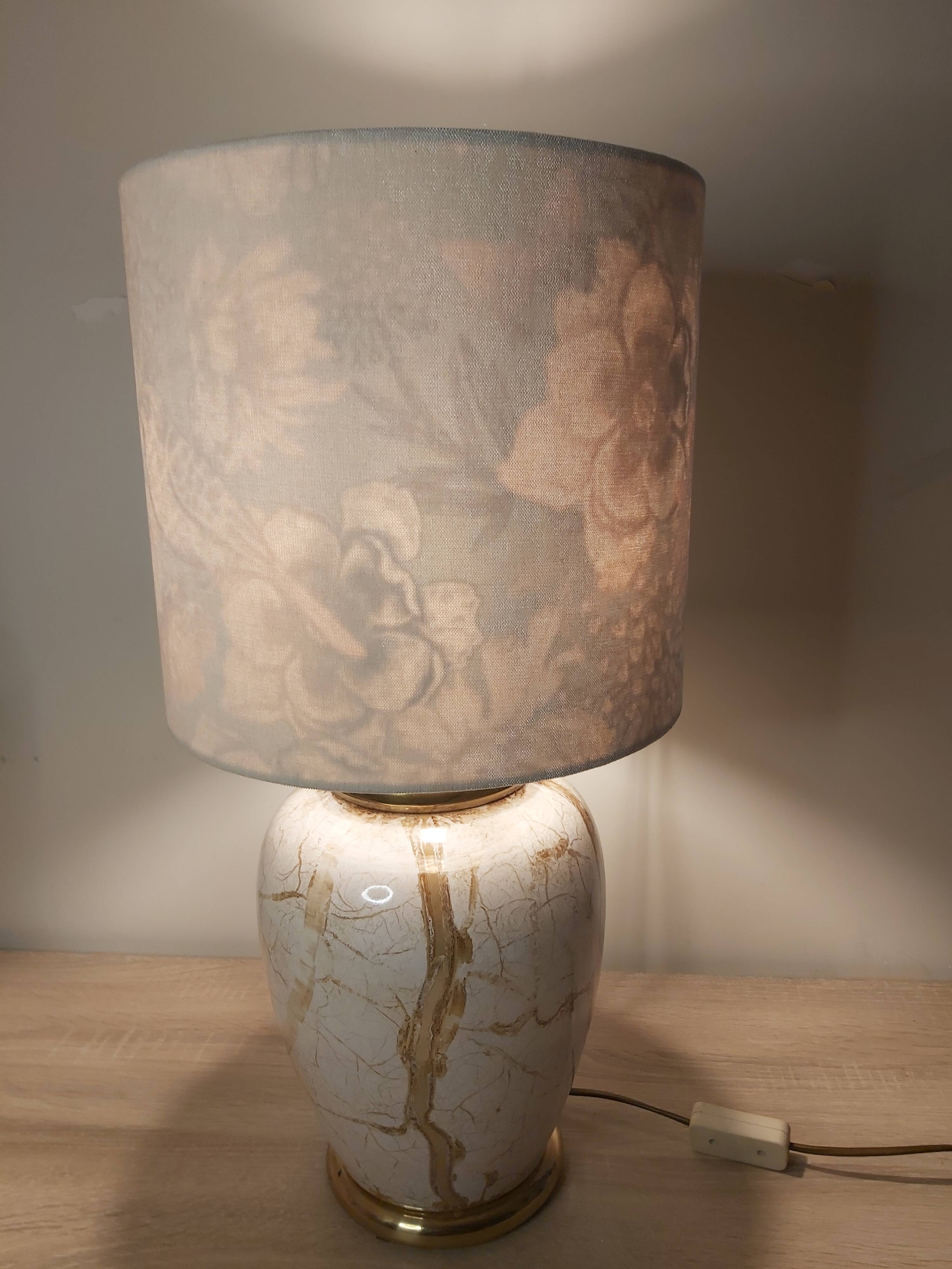 Lampe en céramique, années 1980