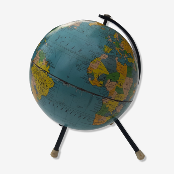 Globe terrestre Taride des années 50
