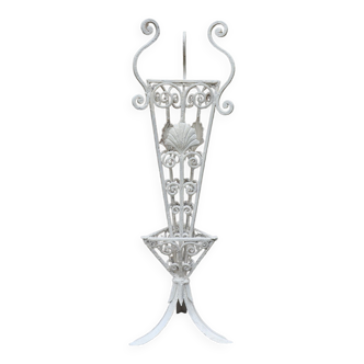 Wrought iron plant holder shell Menorca