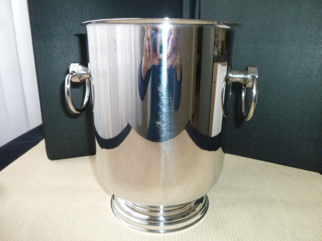 Jean Couzon 18/10 stainless steel champagne bucket
